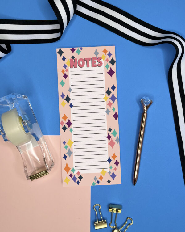 Dazzle Sparkle notepad