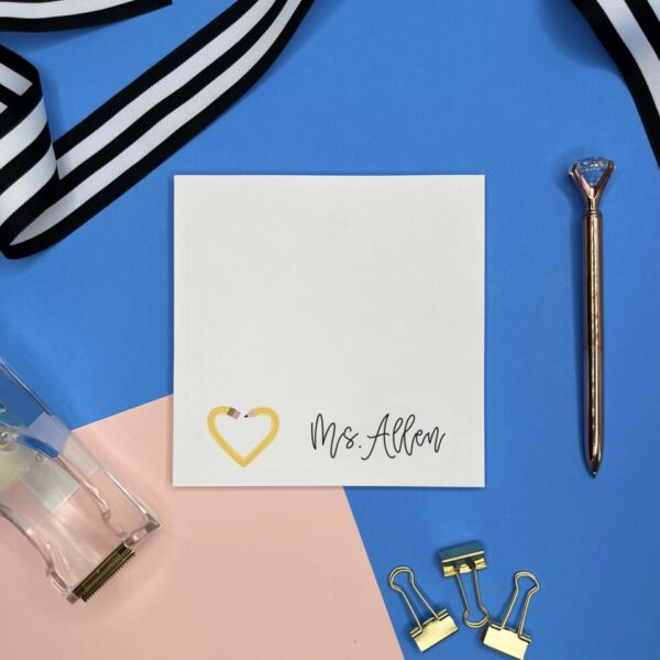 customized stationery for teachers - personalized notepads