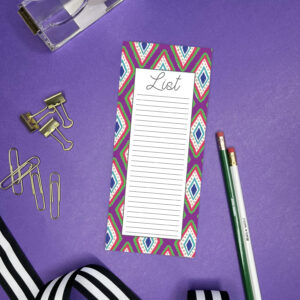 Long Skinny Purple notepad