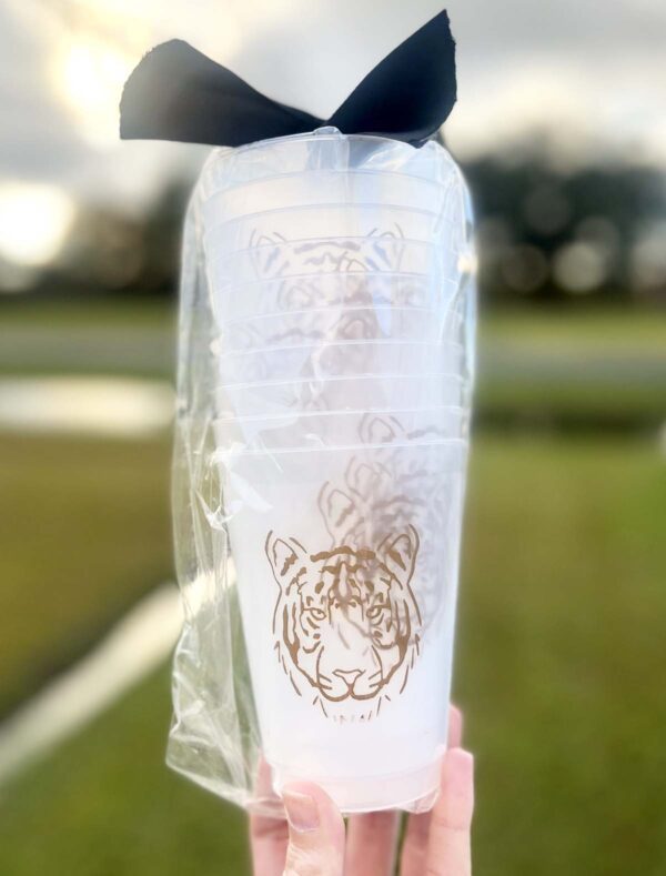 Party eseential - Tiger Face Collegiate Cups