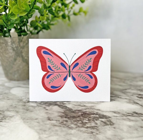 Butterfly Drawing Greeting card