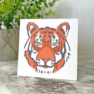 Tiger Face Greeting Card