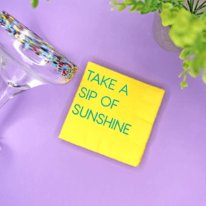 Take a sip of Sunshine Cocktail Napkins