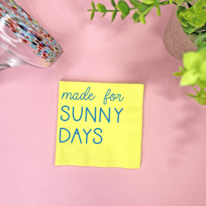 Made for Sunny Days, Summer Cocktail Napkins