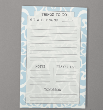 Things to Do Weekly Planner notepad