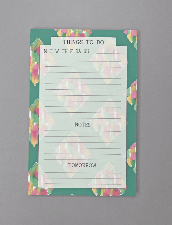 Weekly planner things to do notepad