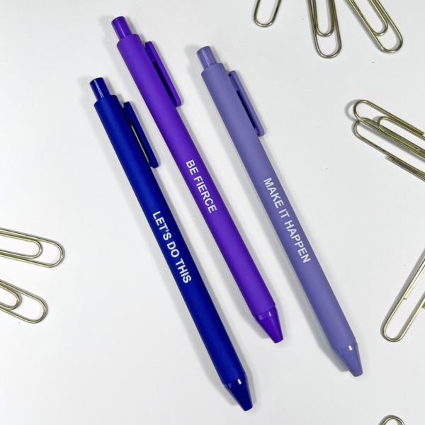 Be Fierce Fun Pen Set