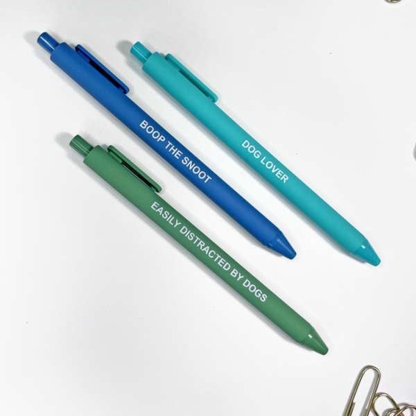 Boop the Snoot, jotter pen set for dog lovers