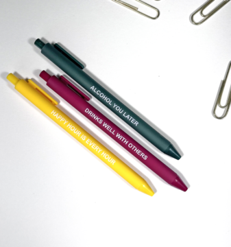 Happy Hour Pen Set with sayings