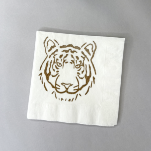 Tiger Face Collegiate Cocktail Napkins